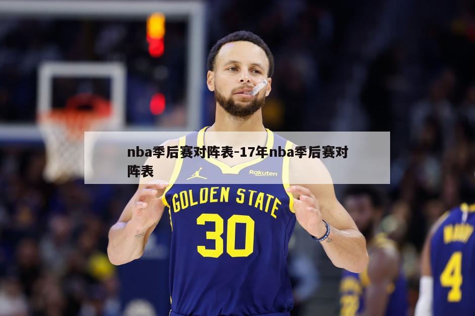 nba季后赛对阵表-17年nba季后赛对阵表